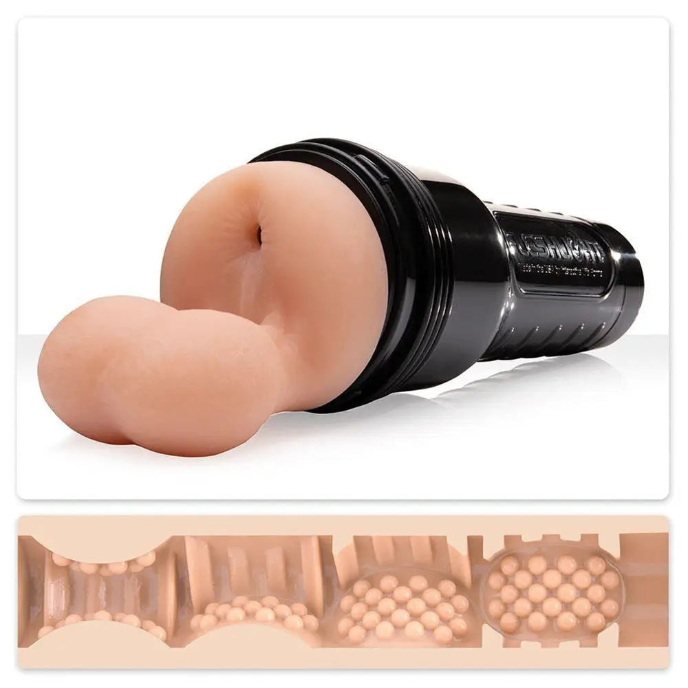 Fleshlight fleshsack flesh pink ass masturbator with balls - peaches and screams