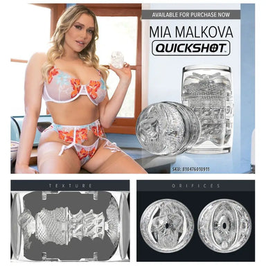 Fleshlight Quickshot Mia Malkova Lady and Butt Masturbator - Peaches and Screams