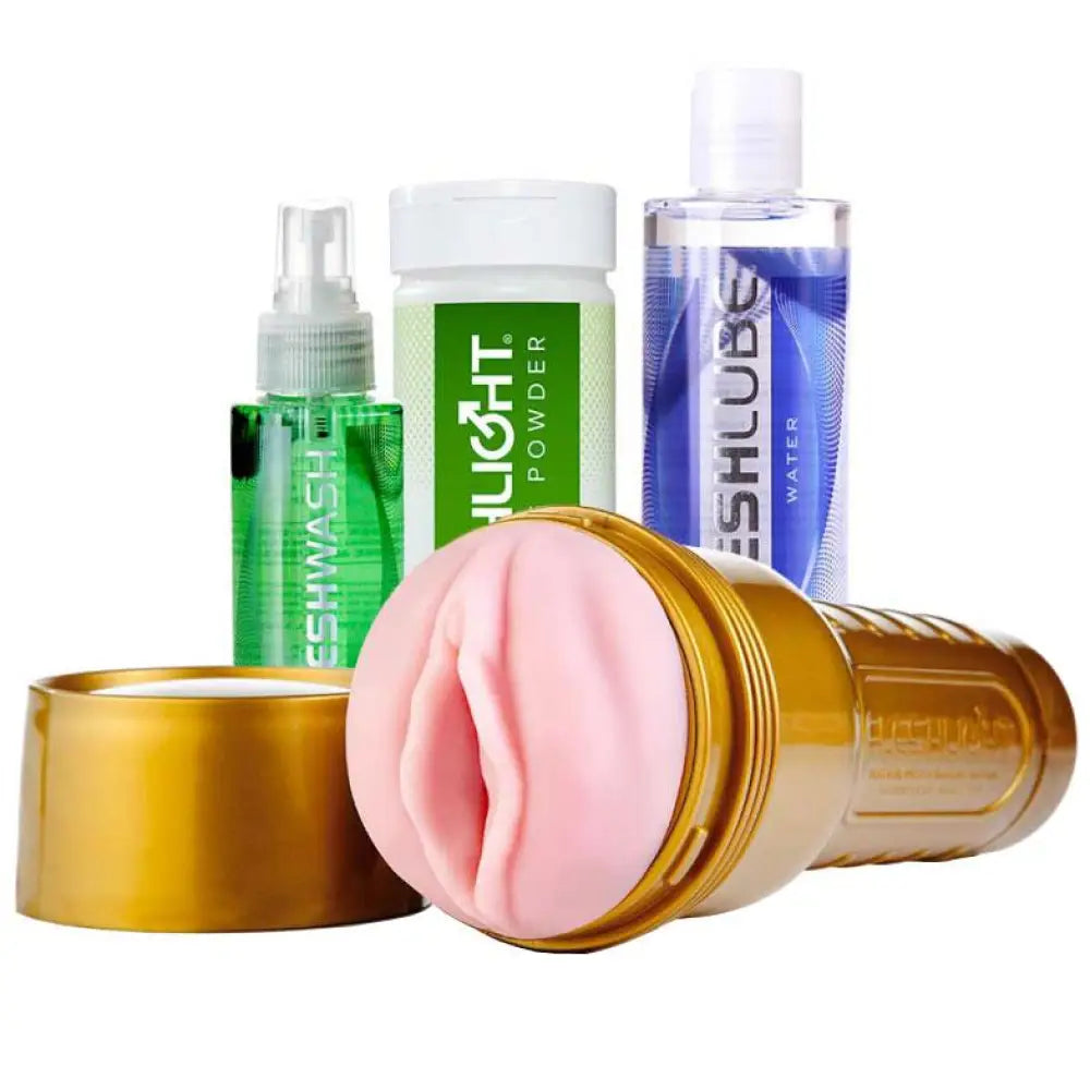 Fleshlight stamina training unit complete sex training set - peaches and screams