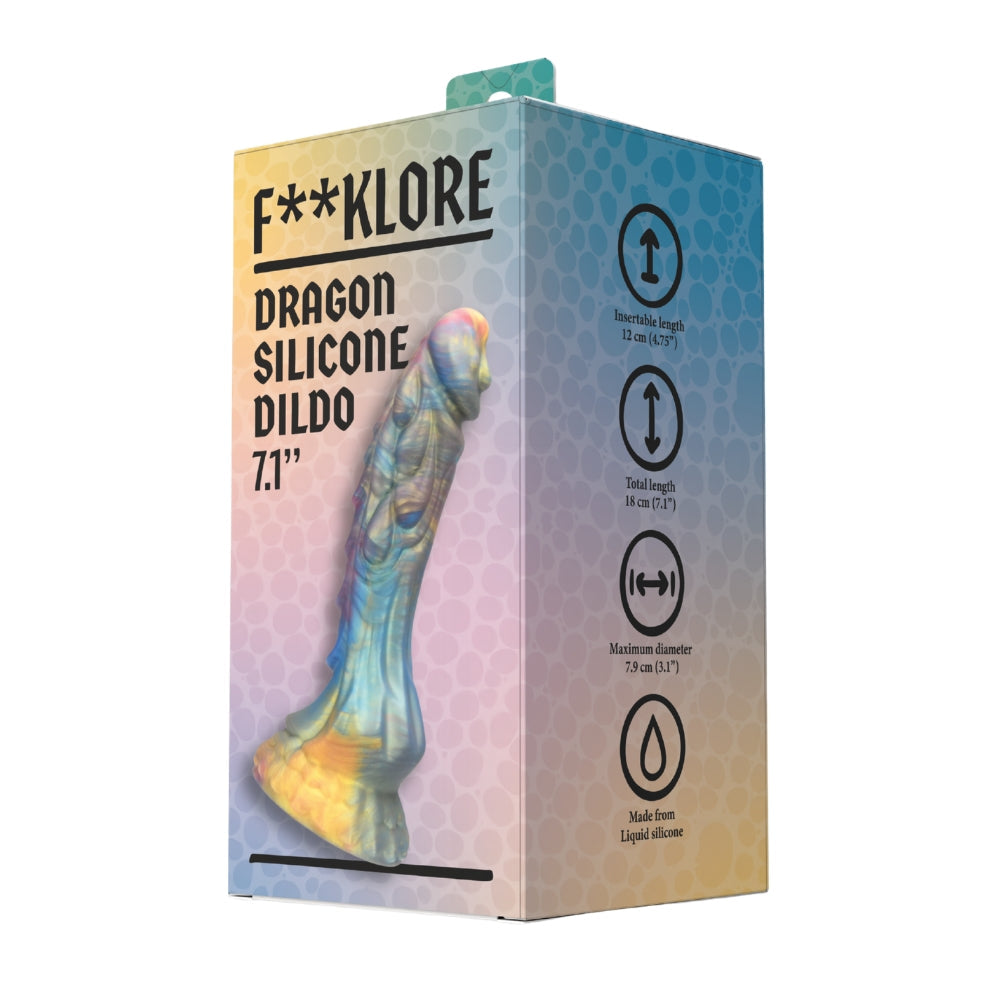 Fucklore dragon silicone dildo - dildos peaches and screams