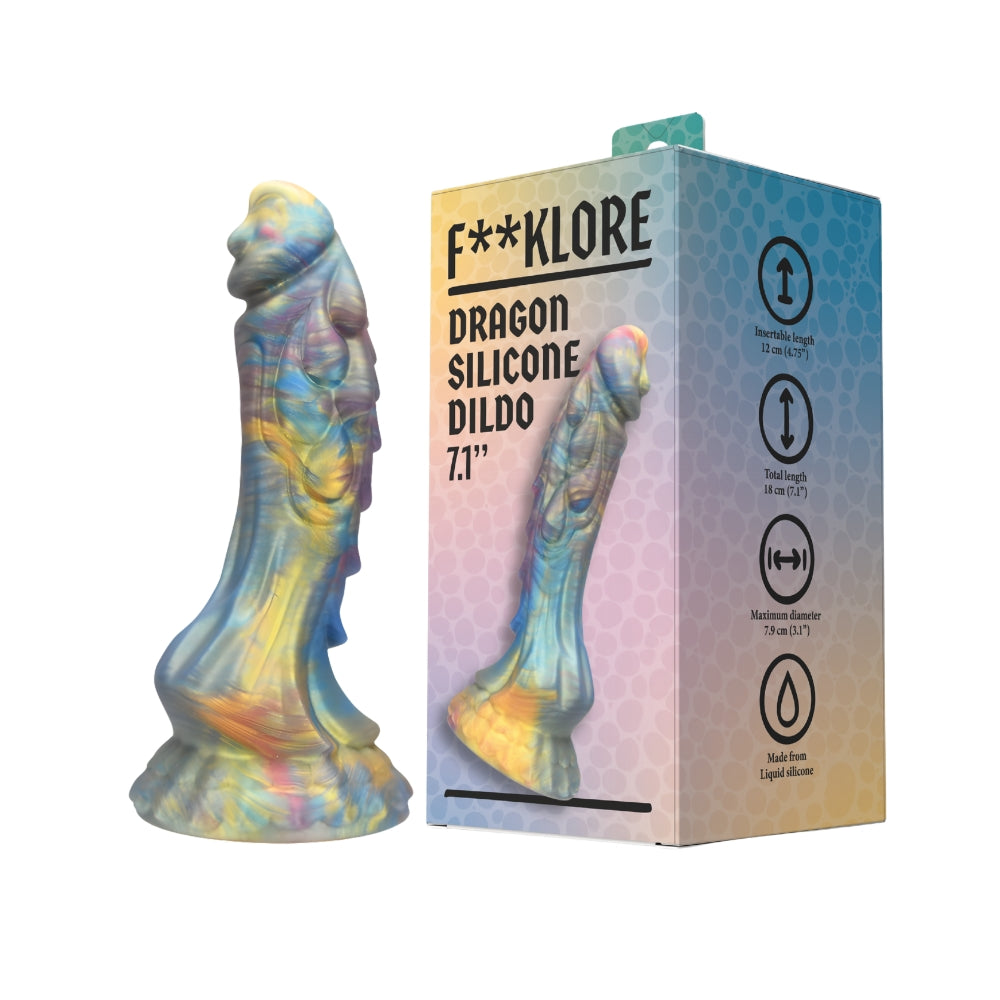 Fucklore dragon silicone dildo - dildos peaches and screams