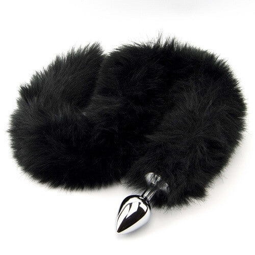 Furry fantasy black panther tail butt plug - butt plugs peaches and screams