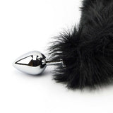 Furry fantasy black panther tail butt plug - butt plugs peaches and screams
