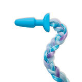 Furry tales silicone unicorn tail butt plug 4.3 inches - peaches and screams