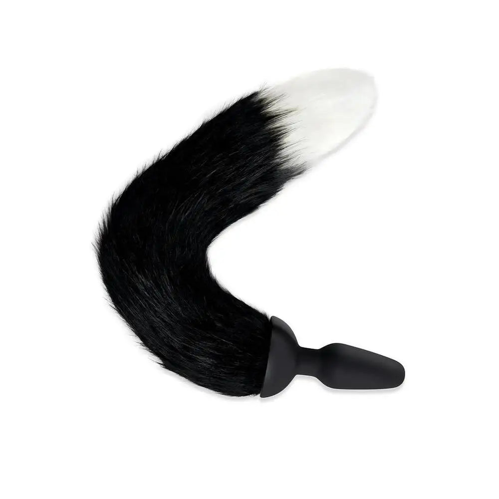 3.75 Inches Furry Tales Vibrating Butt Plug With Remote Control - Peaches and Screams