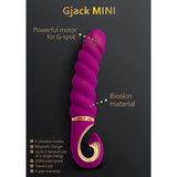 G vibe silicone purple rechargeable mini vibrator - peaches and screams