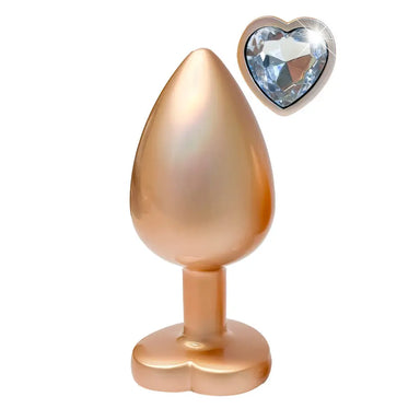 Gleaming Love Pearl Gold Butt Plug Large - Peaches and Screams