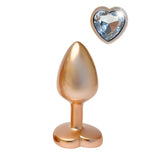Gleaming love pearl gold butt plug small luxury anal toy - peaches and screams