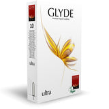 Glyde ultra vegan condoms 10 pack - condoms peaches and screams