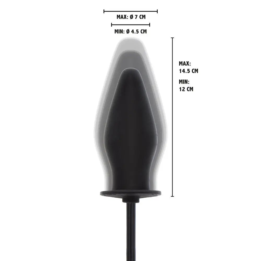 Hidden desire extreme advanced inflatable silicone butt plug - peaches and screams