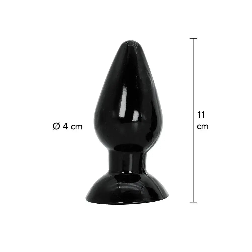 Hidden desire extreme butt plug medium 4.3 inch suction base - peaches and screams