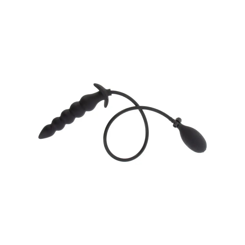 Hidden desire extreme inflatable ribbed plug for anal play - peaches and screams