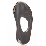 Hot octopuss rechargeable silicone black vibrating cock ring - peaches and screams