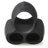 Hot octopuss silicone mini vibrating cock ring black - peaches and screams