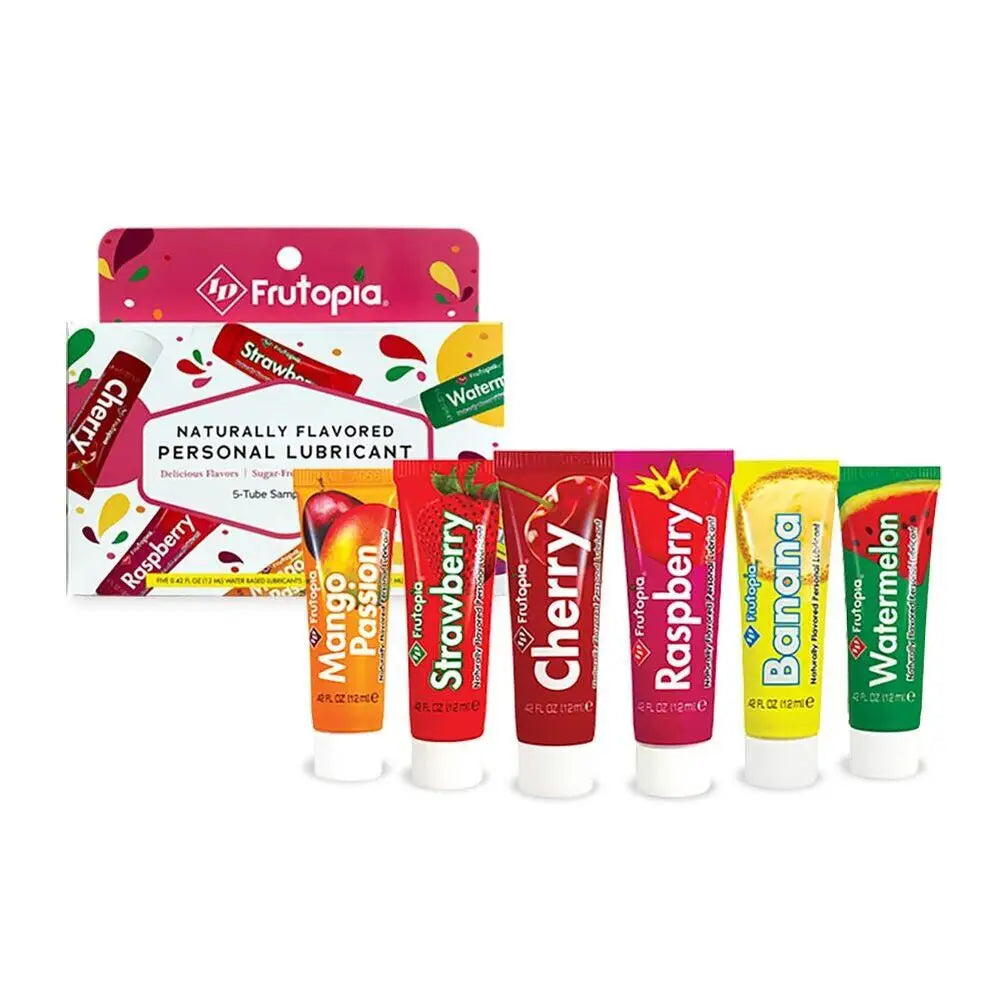 Id frutopia assorted 5 tube lube sampler pack - peaches and screams