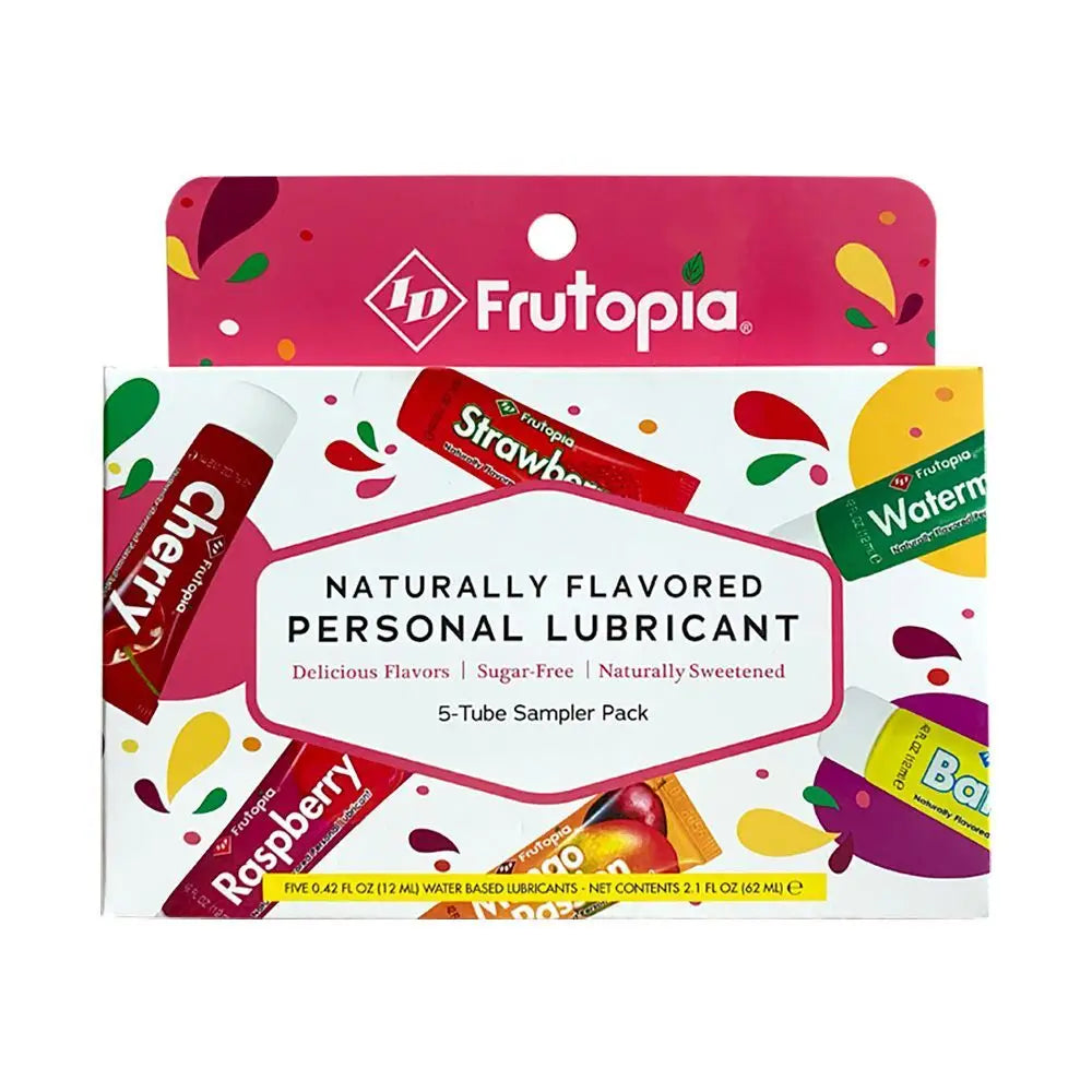 Id frutopia assorted 5 tube lube sampler pack - peaches and screams