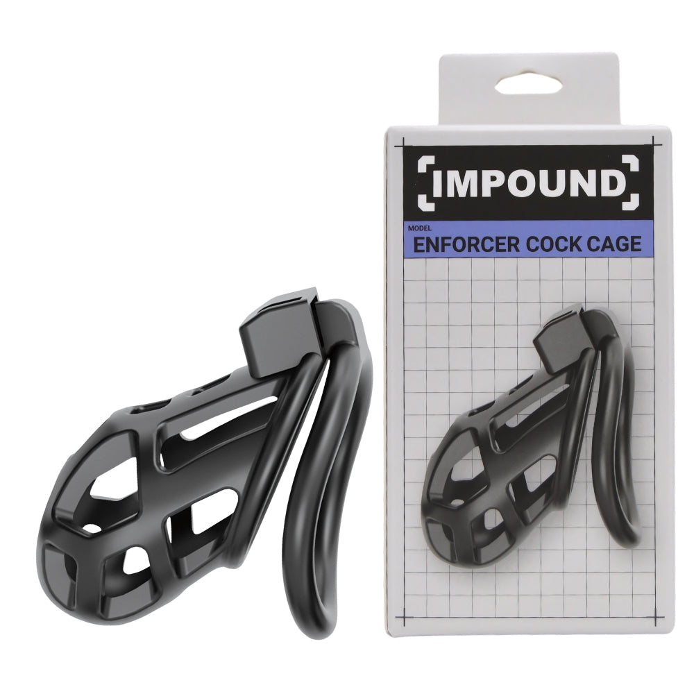 Impound enforcer cock cage secure chastity device - chastity cages peaches and screams