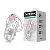 Impound vanguard chastity cage with base ring - chastity cages peaches and screams