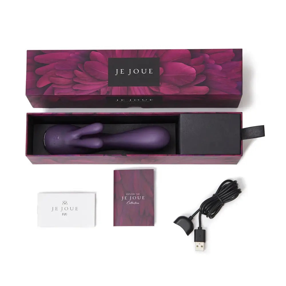 Je joue fifi luxury silicone rechargeable rabbit vibrator - peaches and screams