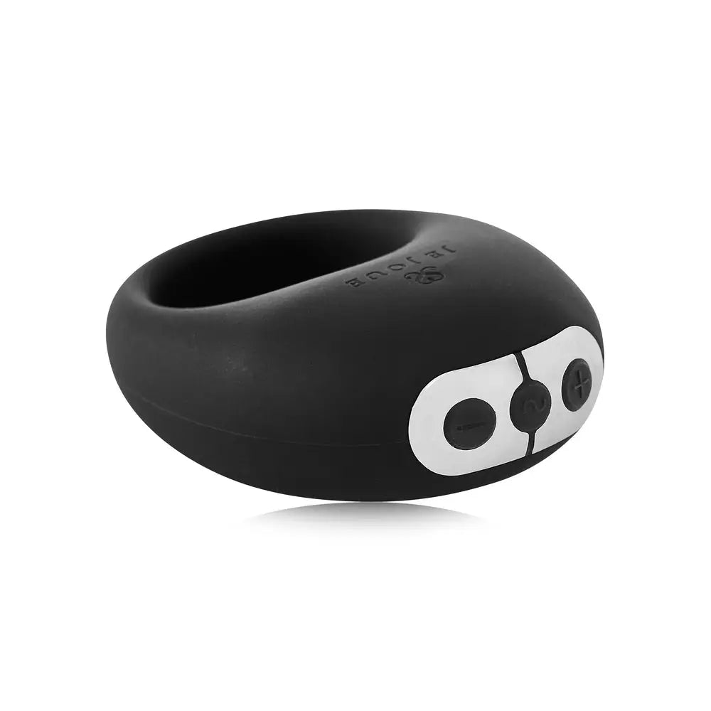 Je Joue Mio Silicone Black Rechargeable Cock Ring - Peaches and Screams