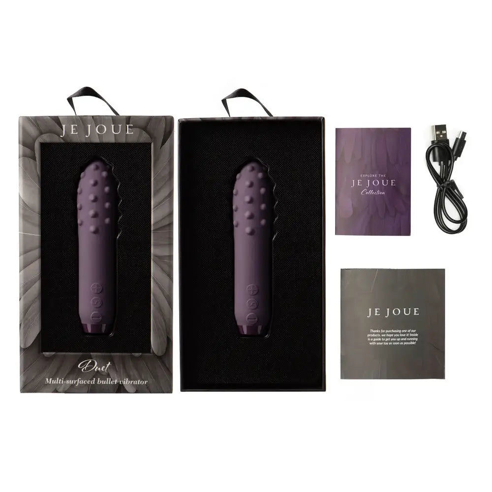 Je joue silicone multi surfaced bullet vibrator purple - peaches and screams