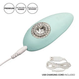 Jopen silicone green rechargeable clitoral vibrator - peaches and screams