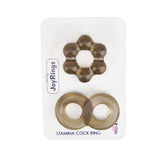 Joyrings stamina cock ring set (2 pack) - cock rings peaches and screams
