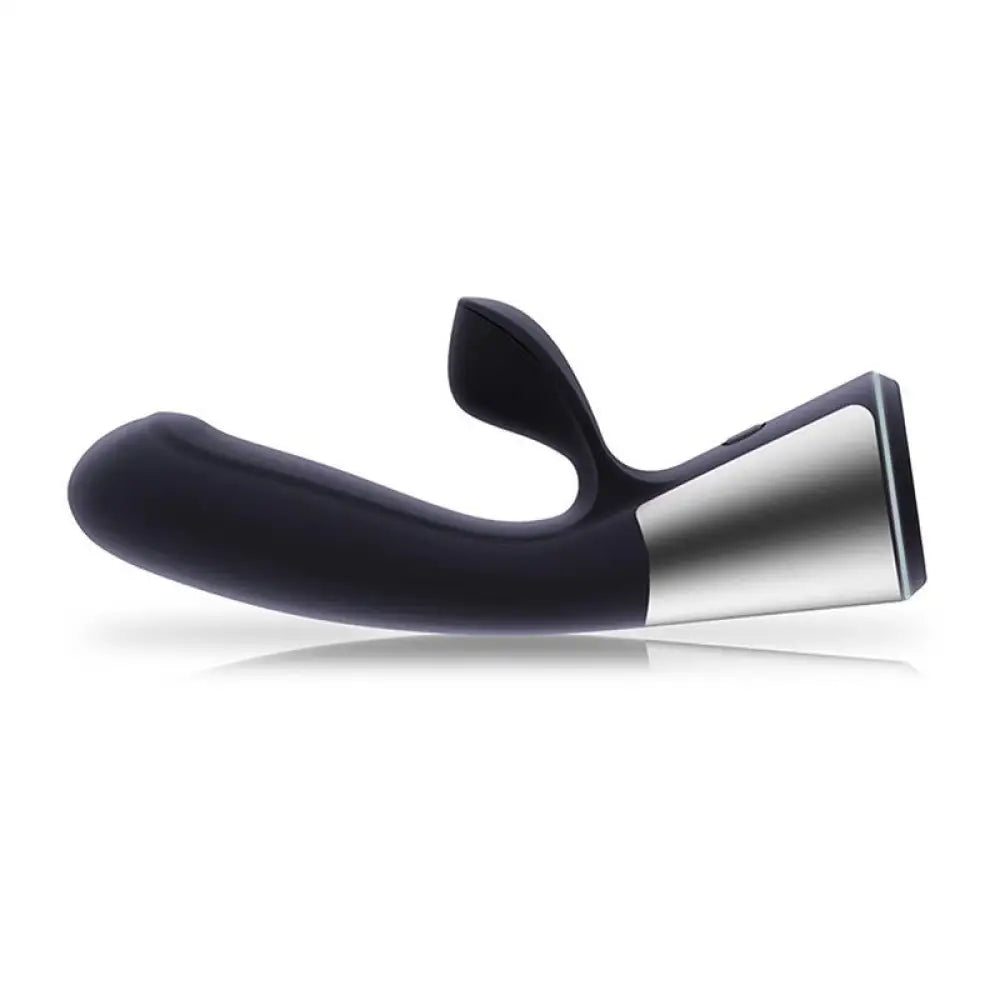 Kiiroo fuse silicone black rechargeable vibrator with clit stim - peaches and screams