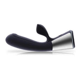 Kiiroo fuse silicone black rechargeable vibrator with clit stim - peaches and screams