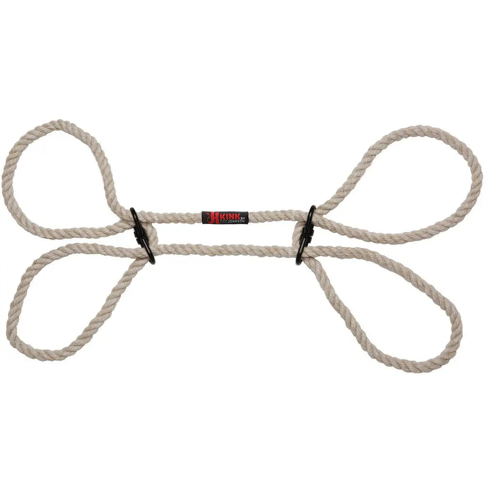 Kink Hogtied Bind And Tie 6mm Hemp Wrist Or Ankle Cuffs - Peaches and Screams