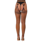 Lace by lj fishnet crotchless pantyhose black - peaches and screams