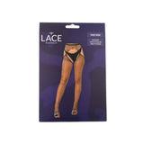 Lace by lj fishnet crotchless pantyhose black - peaches and screams