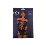 Lace by lj off the shoulder mini dress black - peaches and screams