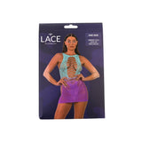 Lace by lj ombre faux lace up mini dress - peaches and screams