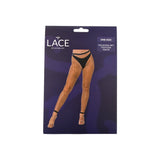 Lace by lj one size industrial net footless tights black - peaches and screams