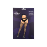 Lace by lj plus size suspender pantyhose with rhinestones - peaches and screams