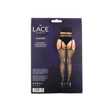 Lace by lj plus size suspender pantyhose with rhinestones - peaches and screams