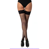 Lace by lj rhinestone fishnet thigh high stockings - peaches and screams