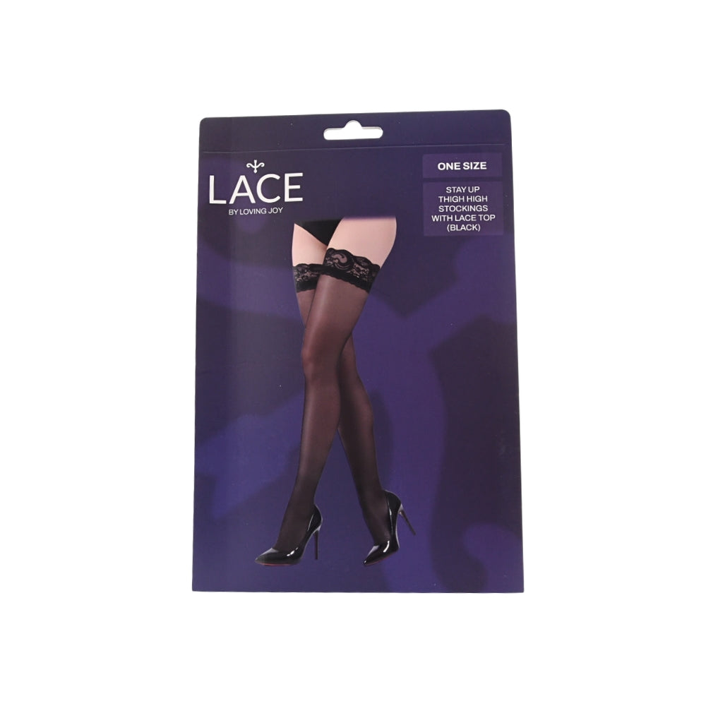 Lace by lj thigh high stockings - peaches and screams