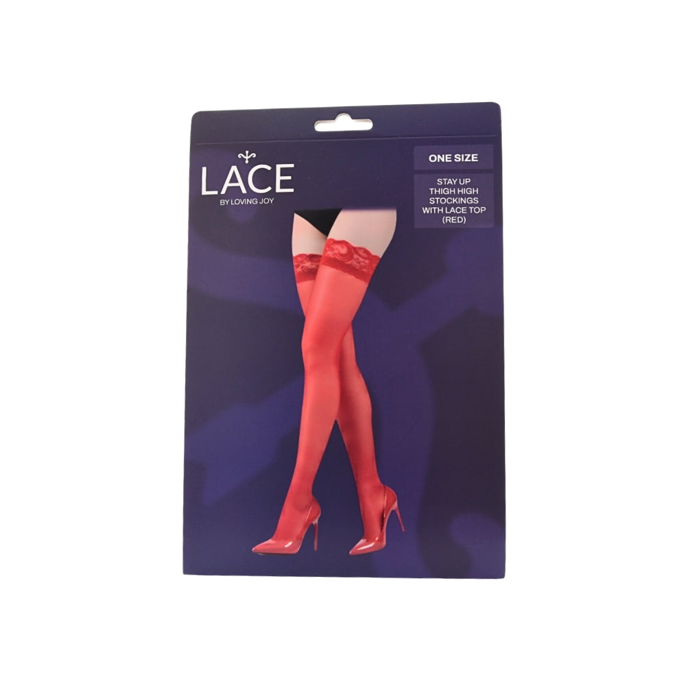 Lace by lj thigh high stockings - peaches and screams