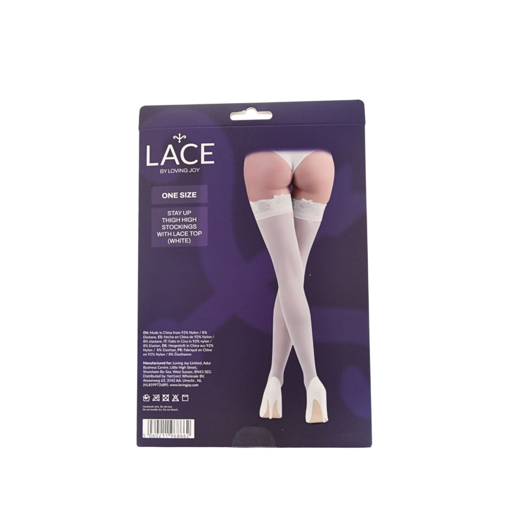 Lace by lj thigh high stockings - peaches and screams