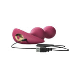 Large silicone purple quiet vibrating butt plug - peaches and screams