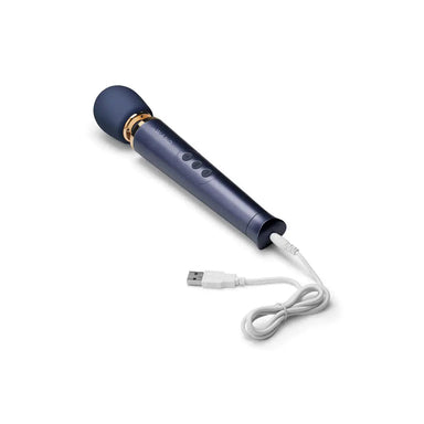 Le Wand Silicone Blue Rechargeable Vibrating Massager - Peaches and Screams
