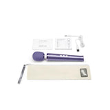 Le wand silicone purple rechargeable multi speed massager - peaches and screams