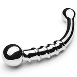 Le wand stainless steel large 8 inch metal dildo - peaches and screams