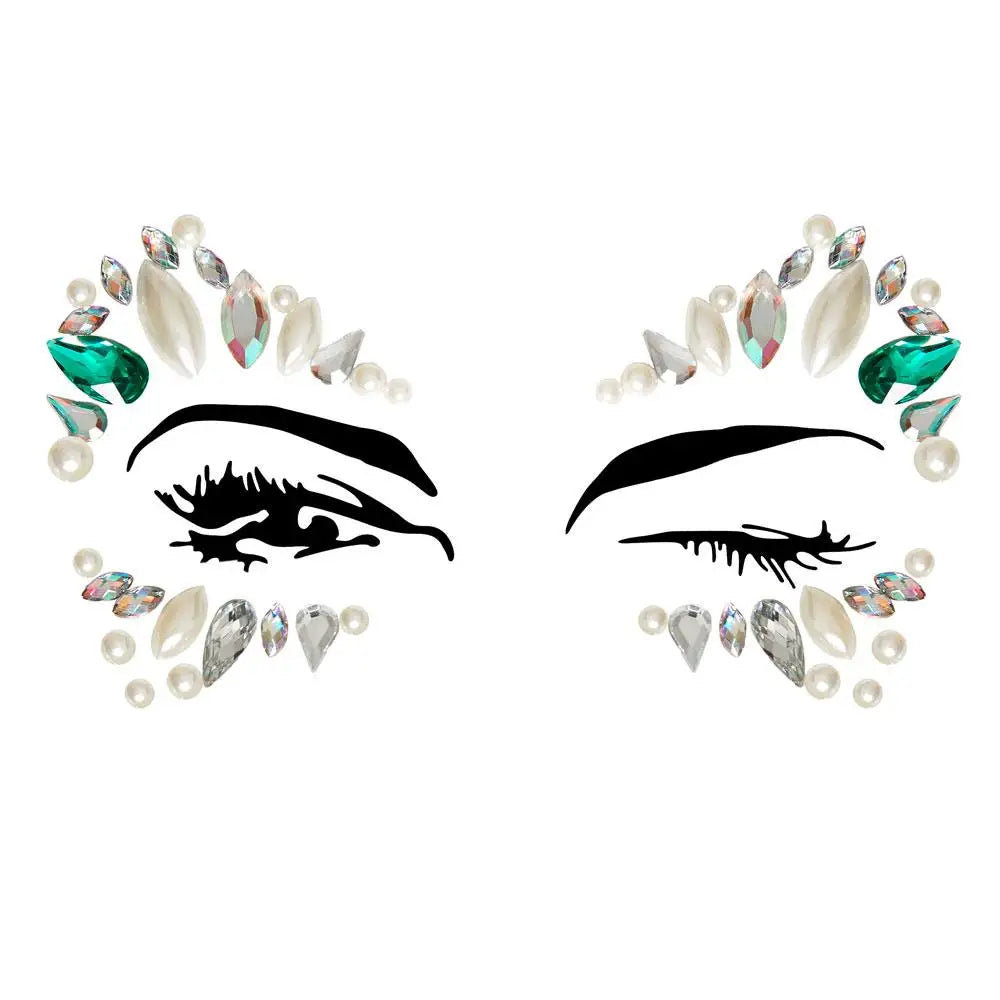 Leg avenue arista eye jewels sticker for festival glamour - peaches and screams