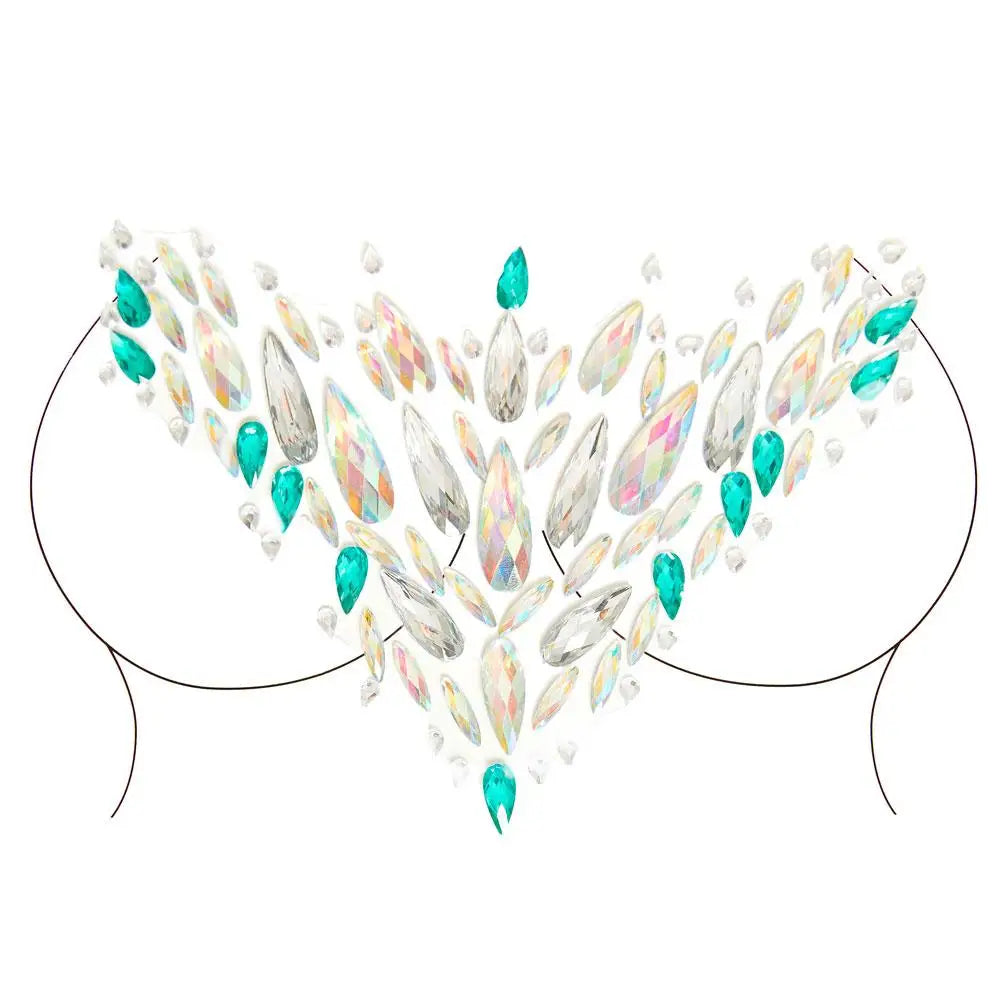 Leg avenue sena face jewels adhesive body crystals - peaches and screams