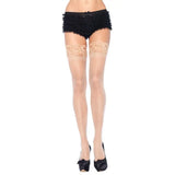 Leg avenue sexy sheer nude lace top stay up stockings - peaches and screams