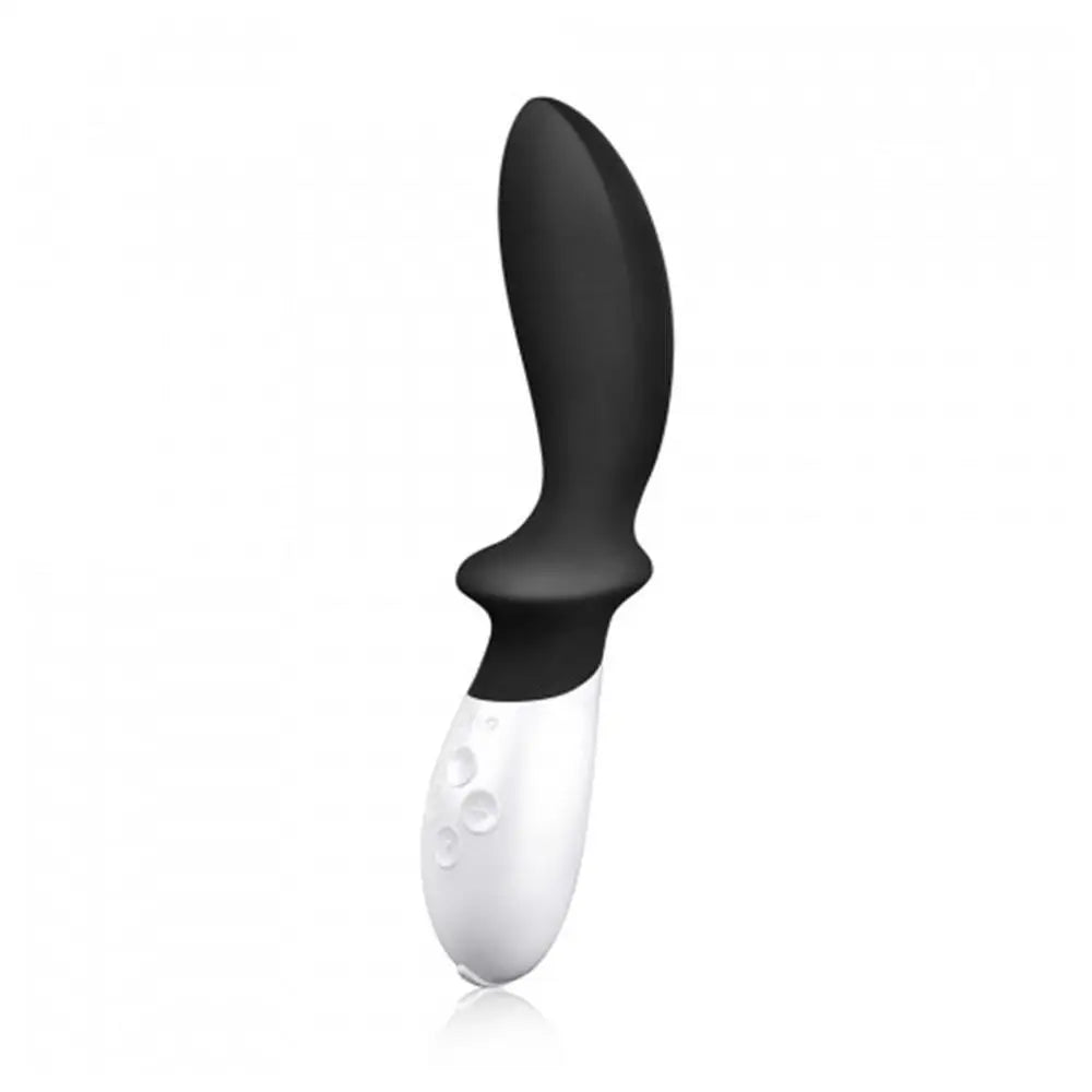 Lelo 7.75 inch black rechargeable prostate massager silicone - peaches and screams