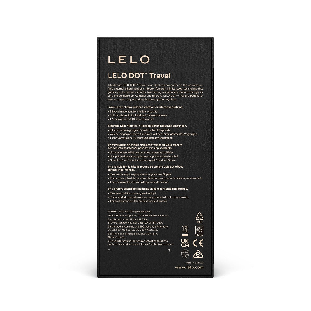 Lelo dot travel purple - clitoral vibrators peaches and screams